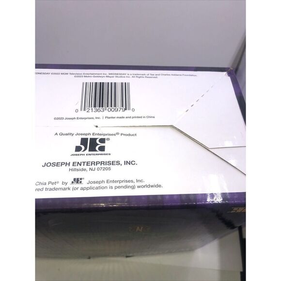 Wednesday Addams Chia Pet Handmade Decorative Planter  Addams Family, Open Box - Picture 7 of 7